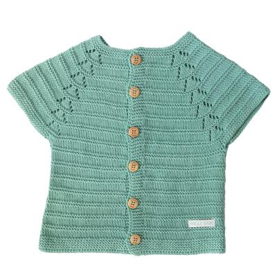 Organik Pamuk El Örgüsü Bebek Yeleği Hediyeli Set